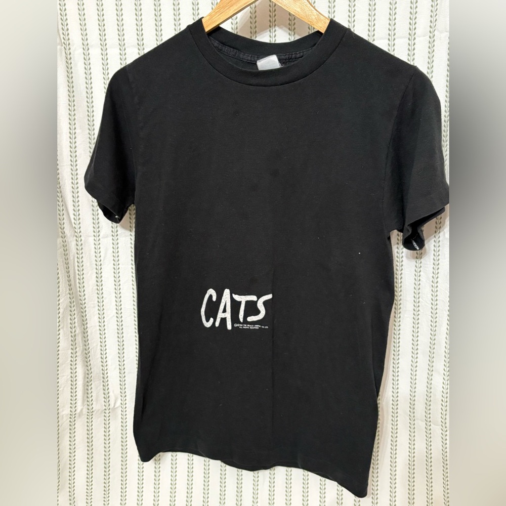 VTG 80s Broadway CATS Musical Andrew Lloyd Webber Preowned T-Shirt Sz M